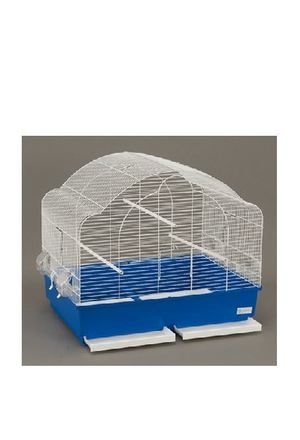 Gabri 32-47 Parakeet Cage Blue Shell/White Grid