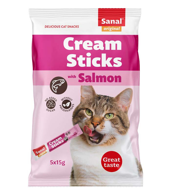 Sanal Cat Cream Sticks avec saumon