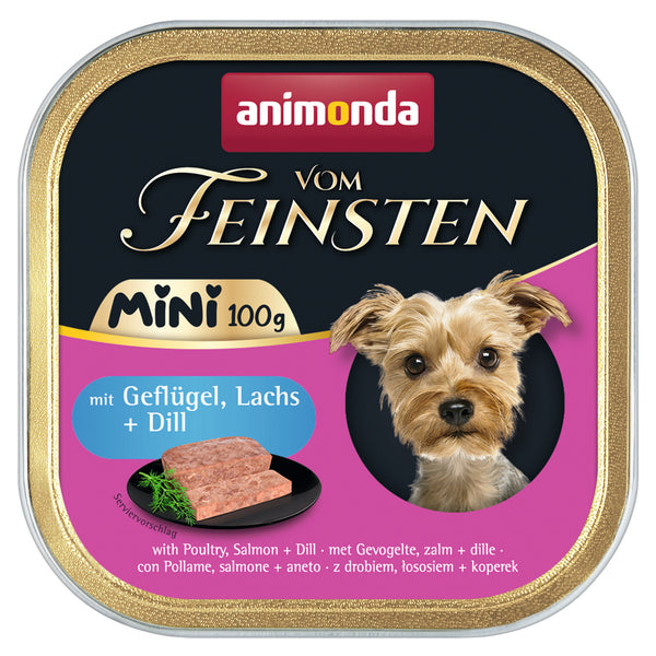 Animonda, Hund, V. Feinsten Mini, Geflügel, Lachs+Dill