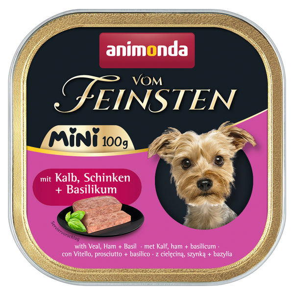 Animonda, dog, V. Feinsten Mini, veal, ham + basil