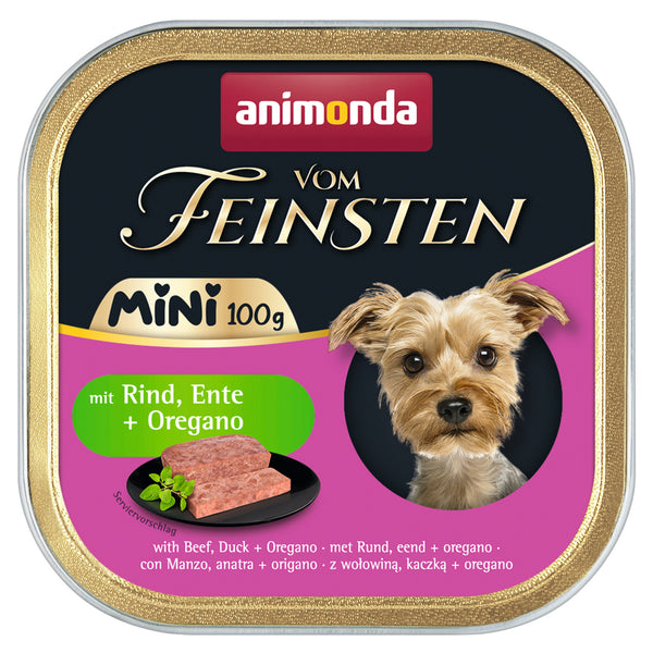 Animonda, Dog, V. Feinsten Mini, Beef, Duck+Oregano