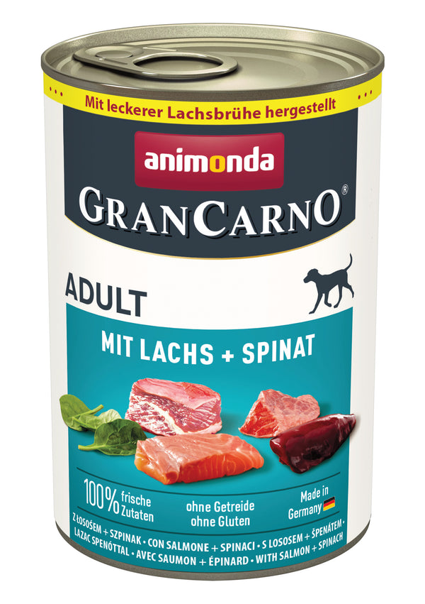 Animonda, Chien, GranCarno Adult m. saumon+épinards