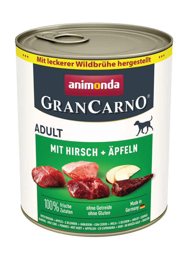 Animonda, Hund, GranCarno Adult m. Hirsch+Apfel