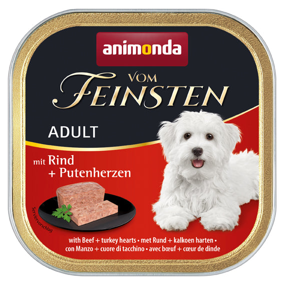 Animonda, Hund, Vom Feinsten Adult mit Rind+Putenherzen