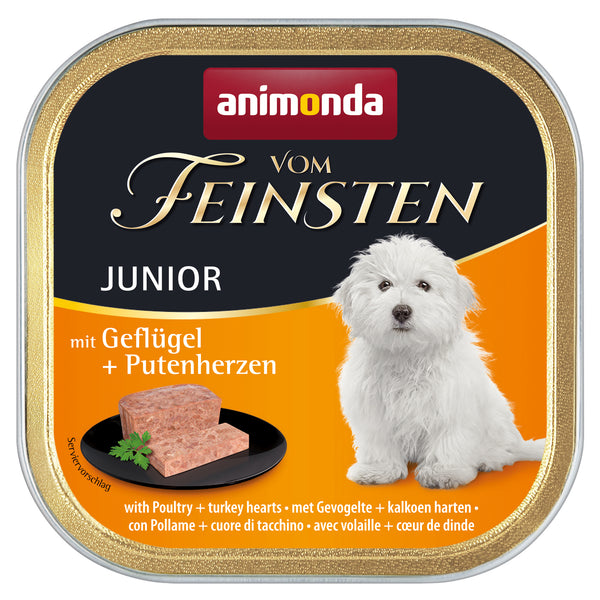 Animonda, dog,Vom Feinsten Junior m. poultry + turkey hearts