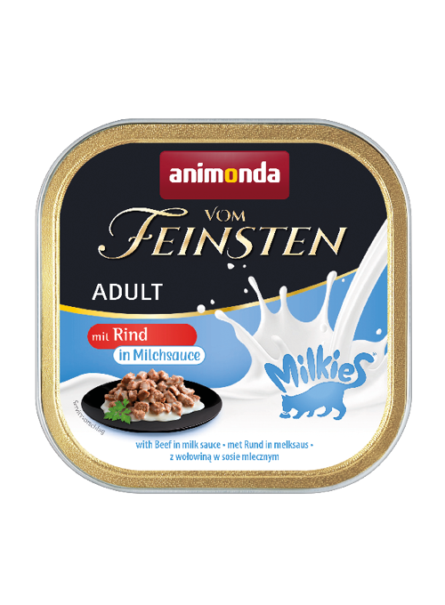 Animonda, V. Feinsten Adult Cat, with beef in milk sauce