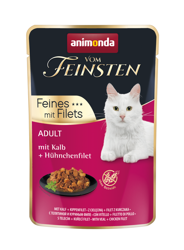 Animonda,Cat v.Feins.,Adult,Freshness bag,Veal+Chicken