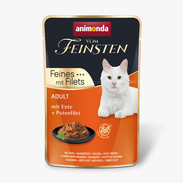 Animonda,Chat v.Feins.,Adult,Sachet fraîcheur,m. canard+dinde