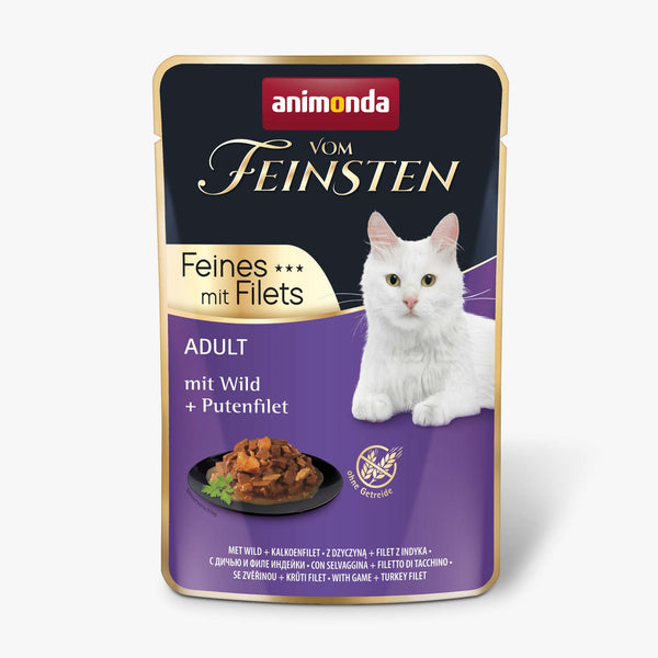 Animonda,Chat v.Feins.,Adult,Sachet fraîcheur,m. gibier+dinde