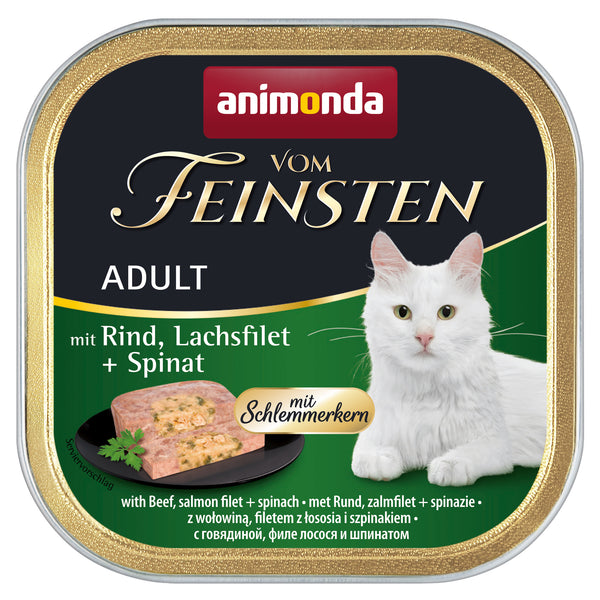 Animonda, Cat, v. Feinsten m. Rind, salmon fillet + spinach