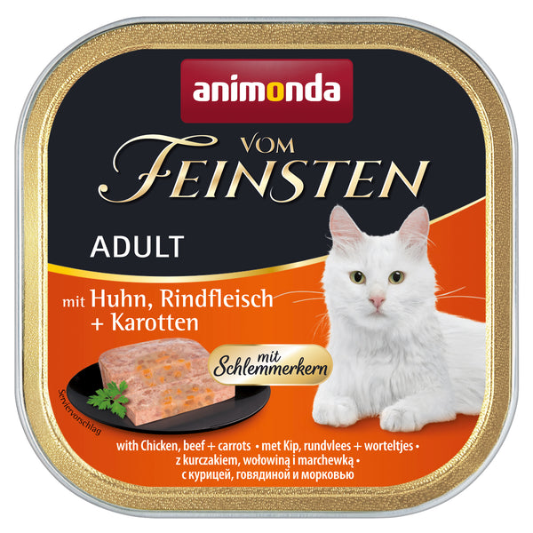 Animonda, Katze, sehr fein mit Huhn, Rind+Karotte.