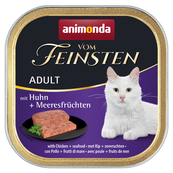 Animonda,Chat, Le meilleur de l'alimentation Adult, avec poulet+fruits de mer