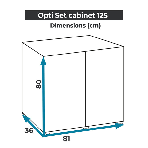 OPTISET SCHWARZES SCHRANK