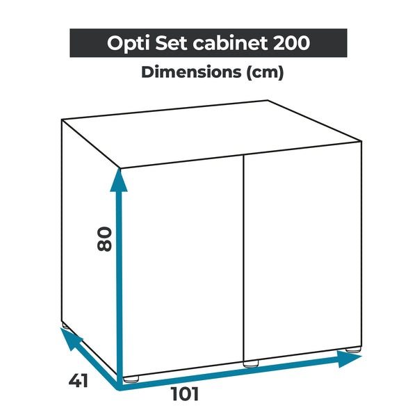 OPTISET SCHWARZES SCHRANK