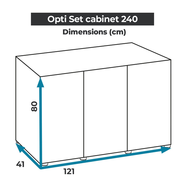 OPTISET SCHWARZES SCHRANK