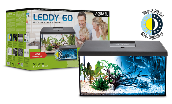 AQUARIUM SET LEDDY 60 BLACK D&gt;N 2.0