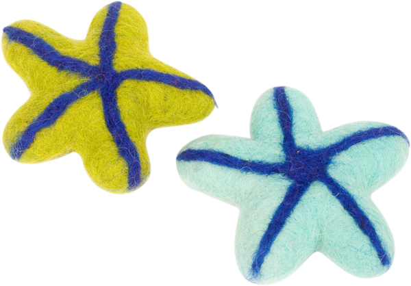 DDKC Étoiles de mer 2pcs, bleu/vert