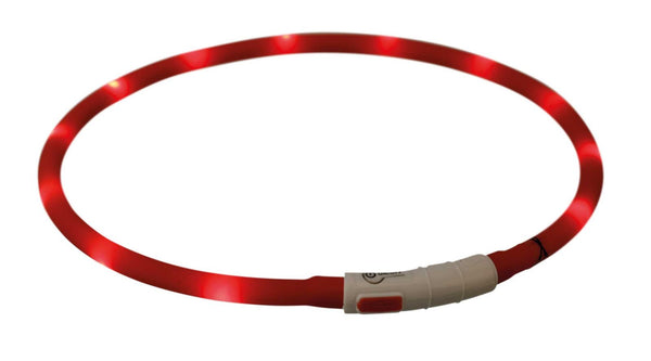 USB Flash Light Ring, Silicone, XS-XL: 70 cm/ø 10 mm, Red