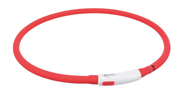 USB Flash Light Ring, Silicone, XS-XL: 70 cm/ø 10 mm, Red