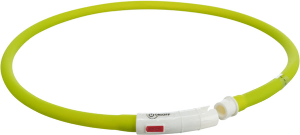 Anneau lumineux Flash USB, silicone, XS-XL : 70cm/ø 10mm, vert