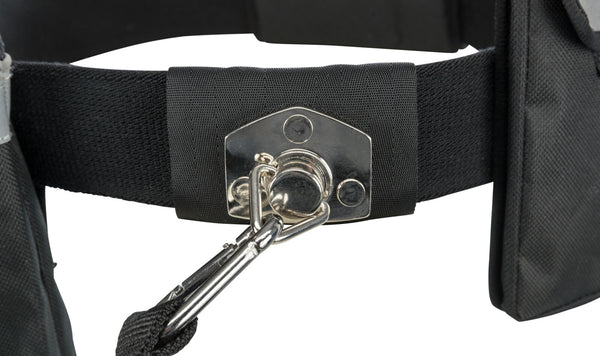 Hands Free Leash, with waist belt, nylon, black