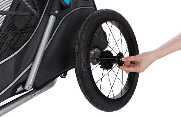 Bicycle trailer, foldable