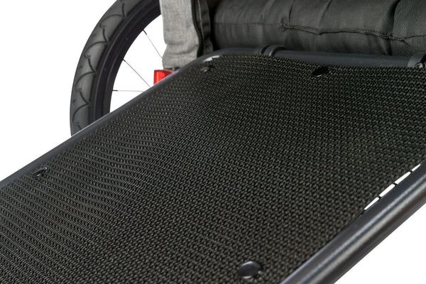 Remorque pour vélo, M : 71×95×85/138cm, gris/sauge