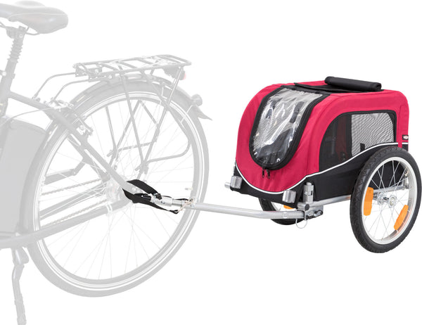 Bicycle trailer, black/red