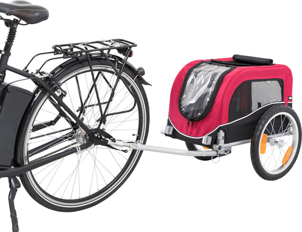 Bicycle trailer, black/red