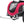 Bicycle trailer, black/red