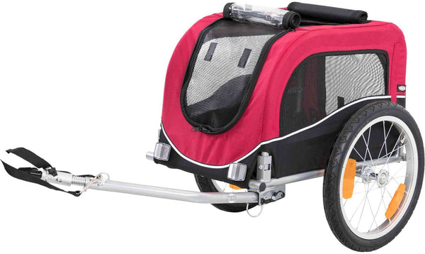 Bicycle trailer, black/red