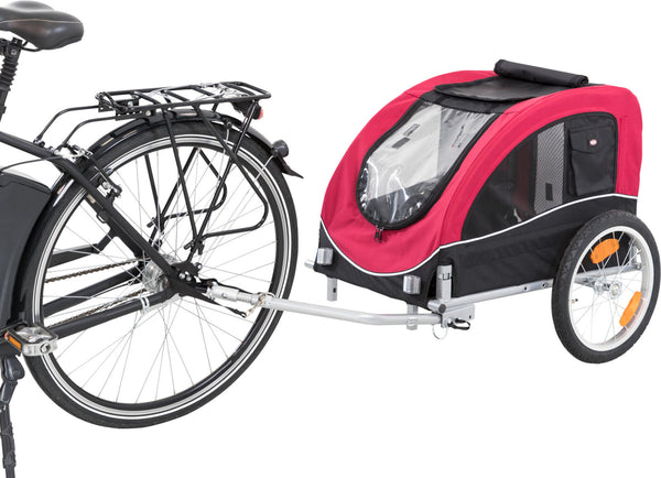 Bicycle trailer, black/red