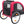 Bicycle trailer, black/red