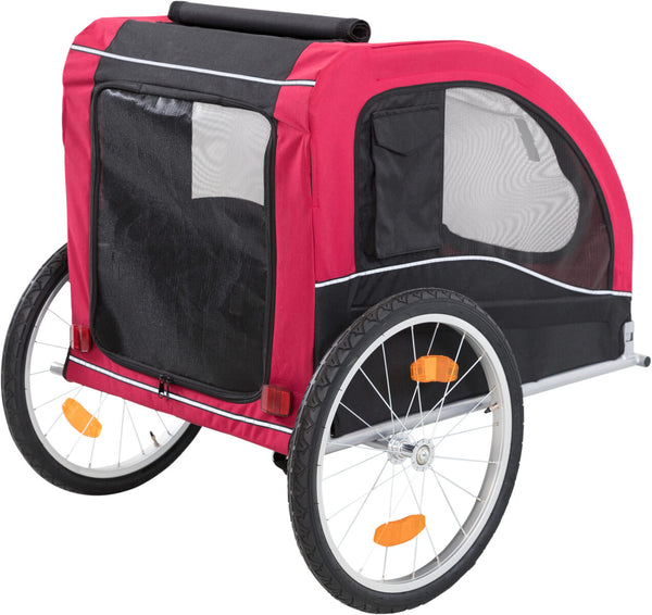 Bicycle trailer, black/red