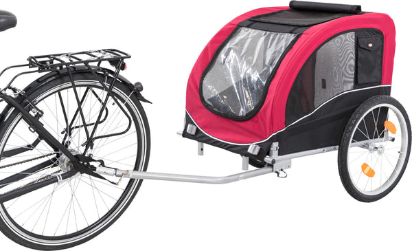 Bicycle trailer, black/red