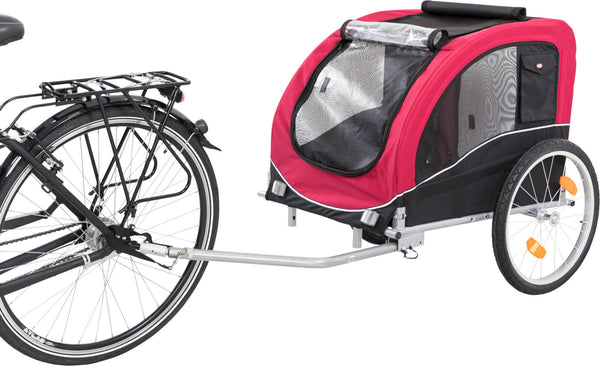 Bicycle trailer, black/red