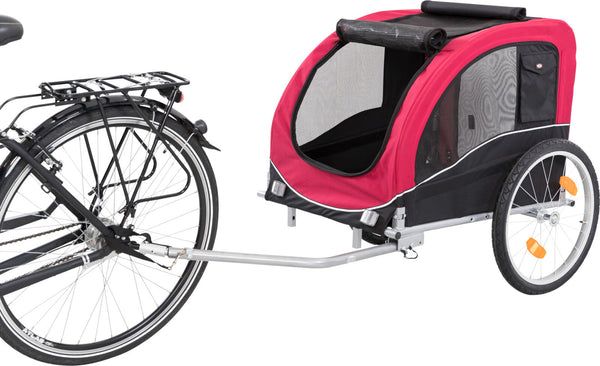 Bicycle trailer, black/red