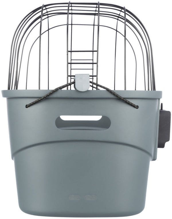 Front basket for bicycle, plastic, 42×39×30 cm, gray