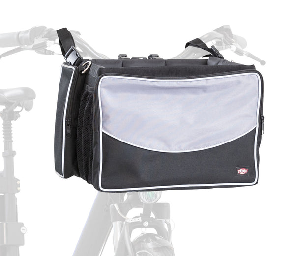 Front-Box for bicycles, 41×26×26cm, black/grey