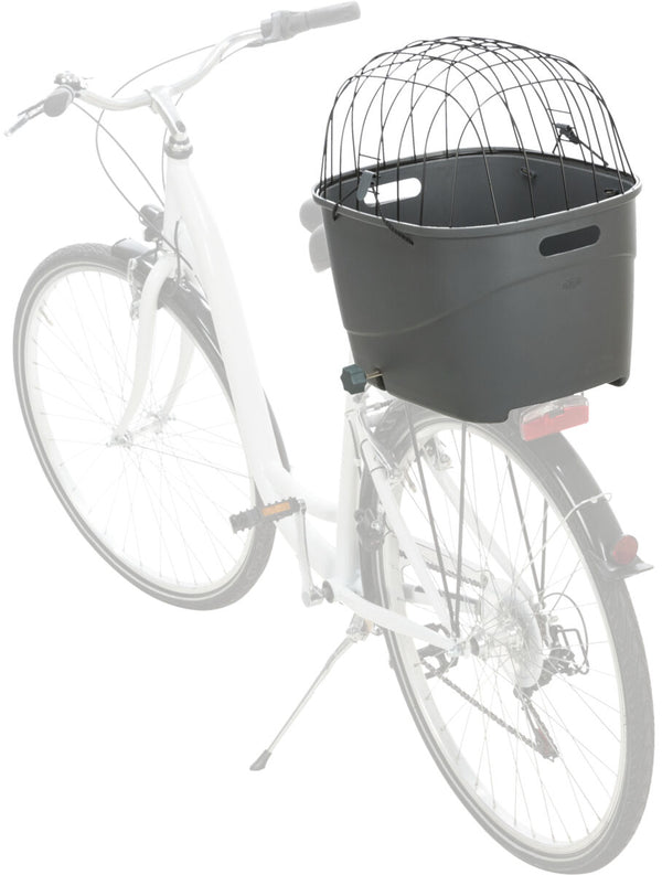 Bicycle basket for luggage rack, plastic/metal, 36×47×46cm