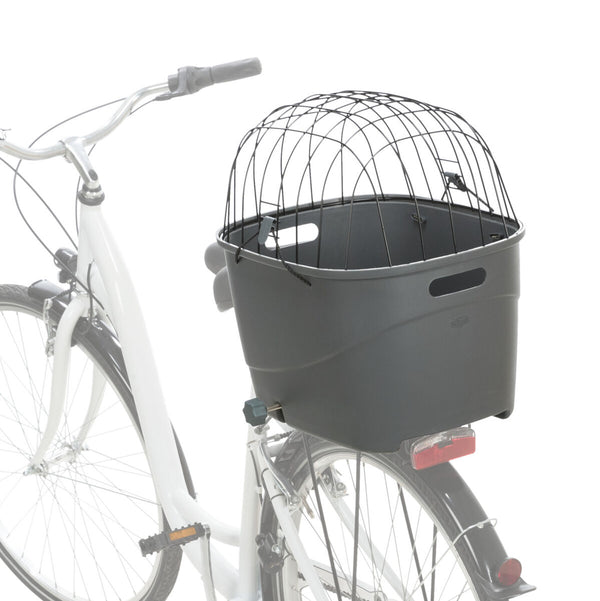 Bicycle basket for luggage rack, plastic/metal, 36×47×46cm