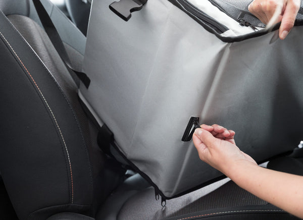 Car seat, 44×37×40cm, grey/black