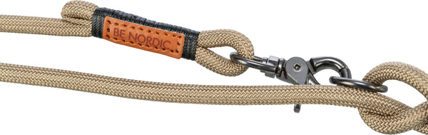 BE NORDIC V-shaped leash, sand/black