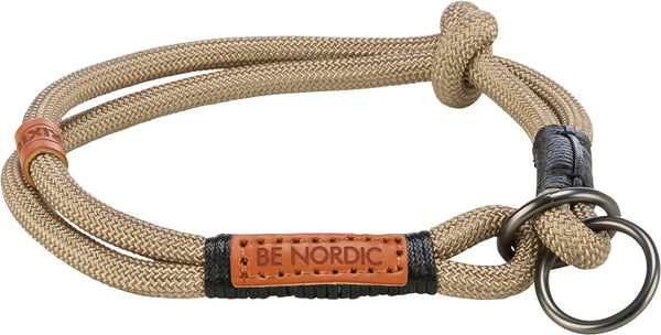 BE NORDIC Traktionsstopp-Halsband, Sand/Schwarz