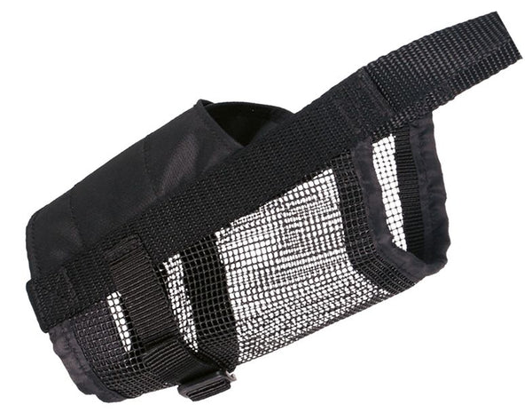 Muzzle with mesh, polyester, XS-S, black