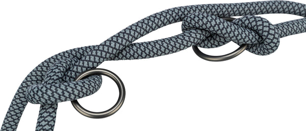 Laisse Soft Rope en V, noir/gris