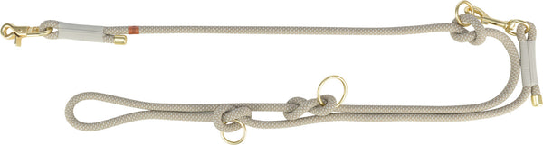 Soft Rope V-Leash, Grey/Light Grey