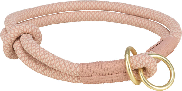 Soft Rope Pull Stop Collar, Pink/Light Pink