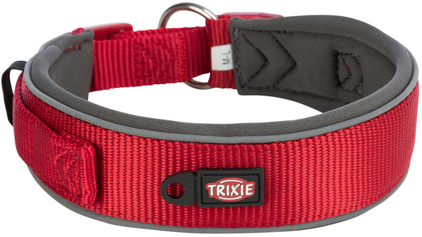 Premium collar, extra large, red/gray