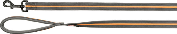 Fusion leash, extra long, graphite/papaya